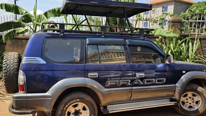 4x4rentals uganda fleet landcruiser 3 TX blue popup roof